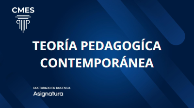 Teoría Pedagógica Contemporánea